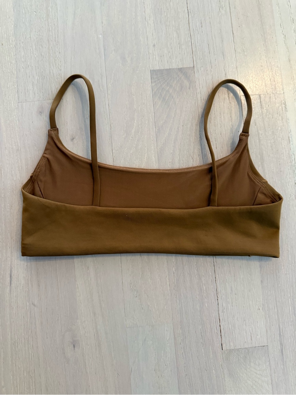 Left On Friday Tan bathing suit TOP - Picture 3 of 3